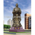 Outdoor bronze / cobre famosa escultura pessoas - Thinkink / ideólogo confucius